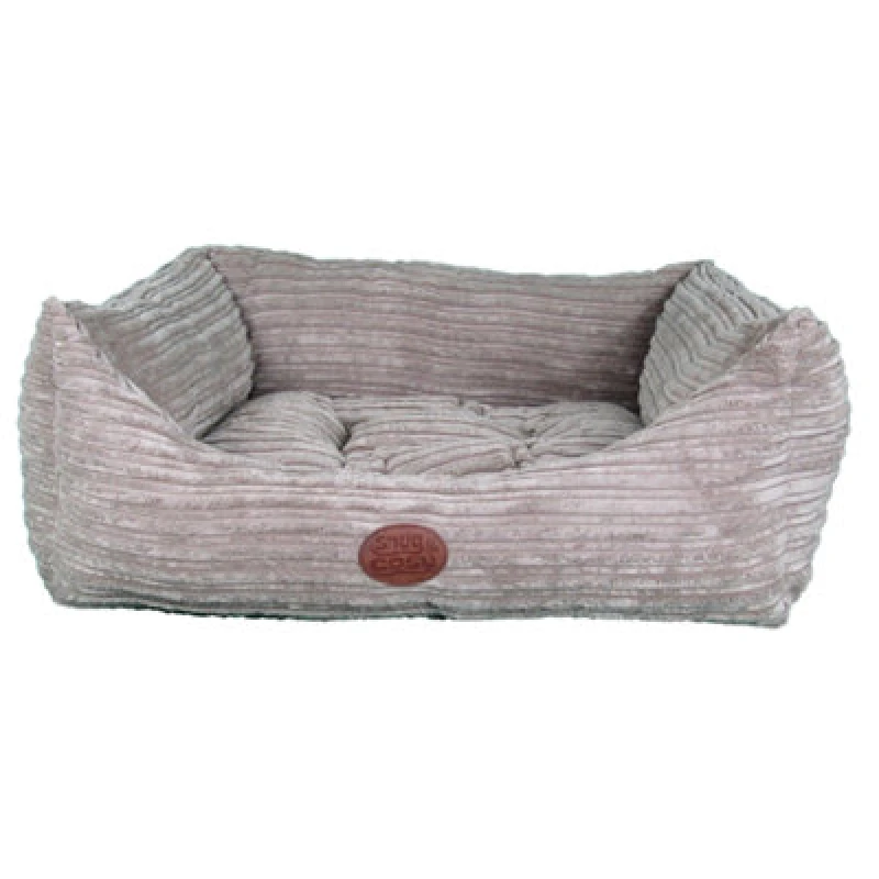 Image of Snug & Cosy Pets Snug And Cosy San Remo Brown Rectangle Bed 21"