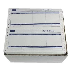 Image of Custom Forms 3 Part Security Payslips Pack of 1000 SE33 SGC11009