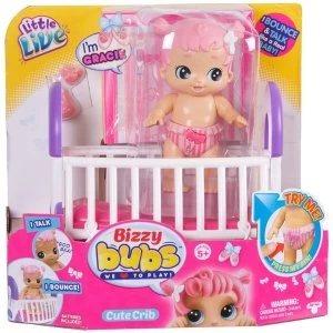Image of Little Live Bizzy Bubs Cute Crib Doll