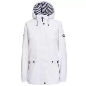 image of Trespass Womens/Ladies Flourish Waterproof Jacket (M) (White)