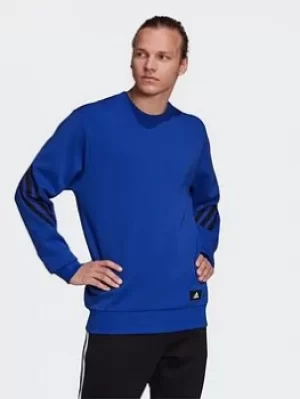 Image of adidas Sportswear Future Icons 3-stripes Sweatshirt, Blue, Size 2XL, Men