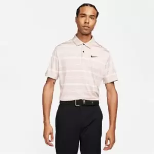 Image of Nike Dri-FIT Tour Mens Striped Golf Polo - Blue