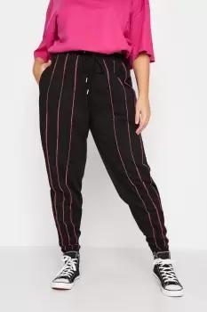 Image of Overlock Stitch Contrast Joggers