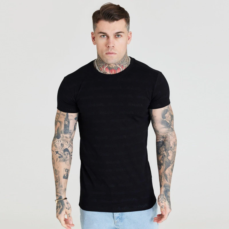 Image of SikSilk T-Shirt Mens - Black XL