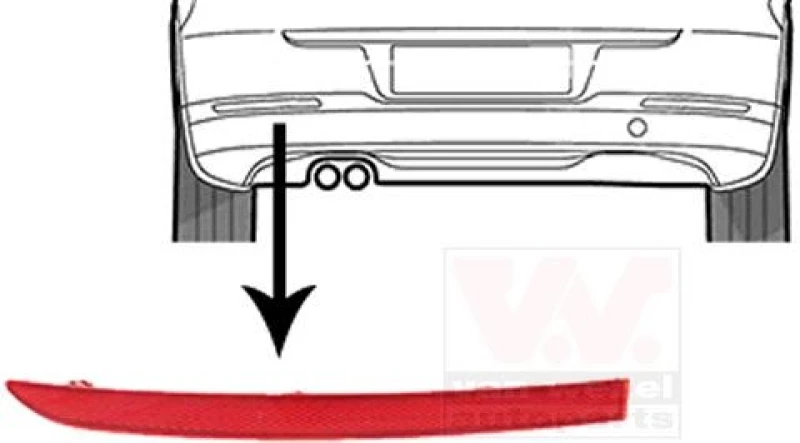 Image of VAN WEZEL Reflex Reflector VAN WEZEL 5745939