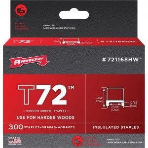 image of Arrow T72 Insulated Staples 5mm Pack of 300