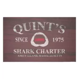 Jaws Quints Shark Charter Woven Rug - Small