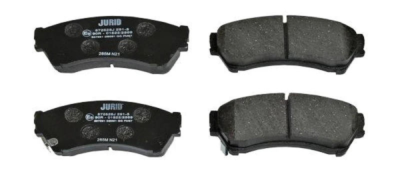 Image of JURID 572628J Brake pad set with acoustic wear warning, without accessories Brake Pad Set,disc brake (402)
