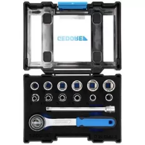 Image of Gedore Bit set Metric 1/4 (6.3 mm) 14 Piece 1815598