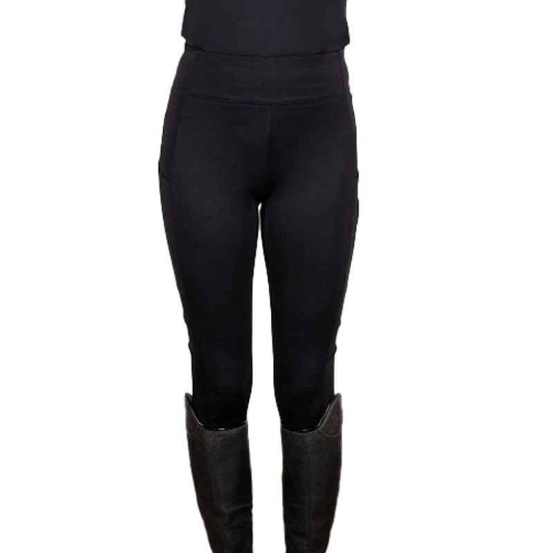 Image of Coldstream Next Generation Hamilton Sparkle Horse Riding Tights in Black Size: 11-12 Years Black Unisex 11-12 Years