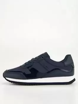 Image of Calvin Klein Low Top Heat Bonded Trainer - Navy, Size 44, Men