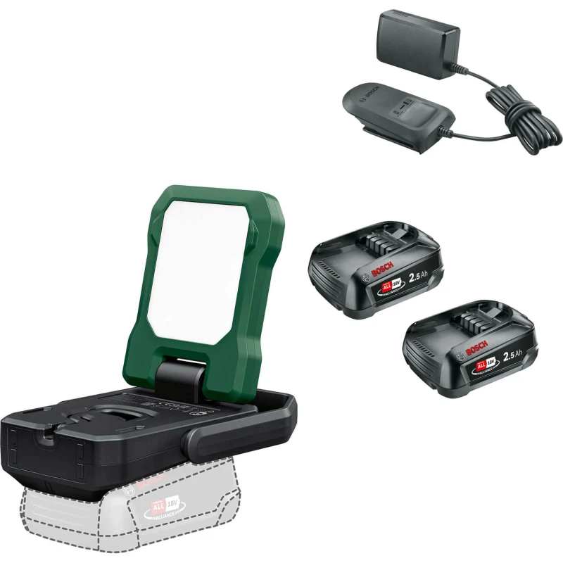 Image of Bosch EASYSPOTLIGHT 18V-400 P4A 18v Cordless LED Work Light EASYSPOTLIGHT 18V-400 Batteries: 2 x 2.5ah Li-ion
