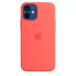 Image of Apple iPhone 12 mini Silicone Case with MagSafe - Pink Citrus