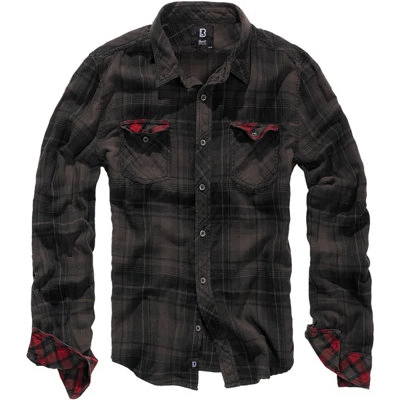 Image of Brandit Checkshirt Duncan Brown / Black Size Xx Large