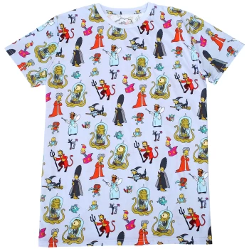 Image of Cakeworthy x The Simpsons - Treehouse Of Horror- AOP T-Shirt - XL