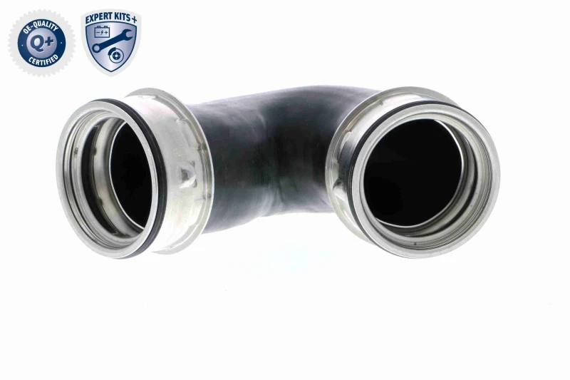 Image of VAICO V10-2863 Turbocharger Hose Rubber with fabric lining, Q+, original equipment manufacturer quality Rubber with fabric lining Charger Intake Hose