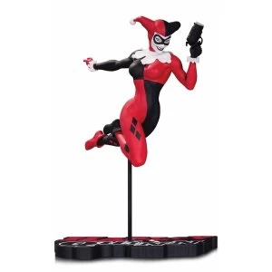 Image of Harley Quinn Red White and Black Statue by Terry Dodson
