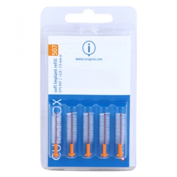 image of Curaprox Soft Implantat CPS Replacement Interdental for Dentures, 5 pcs