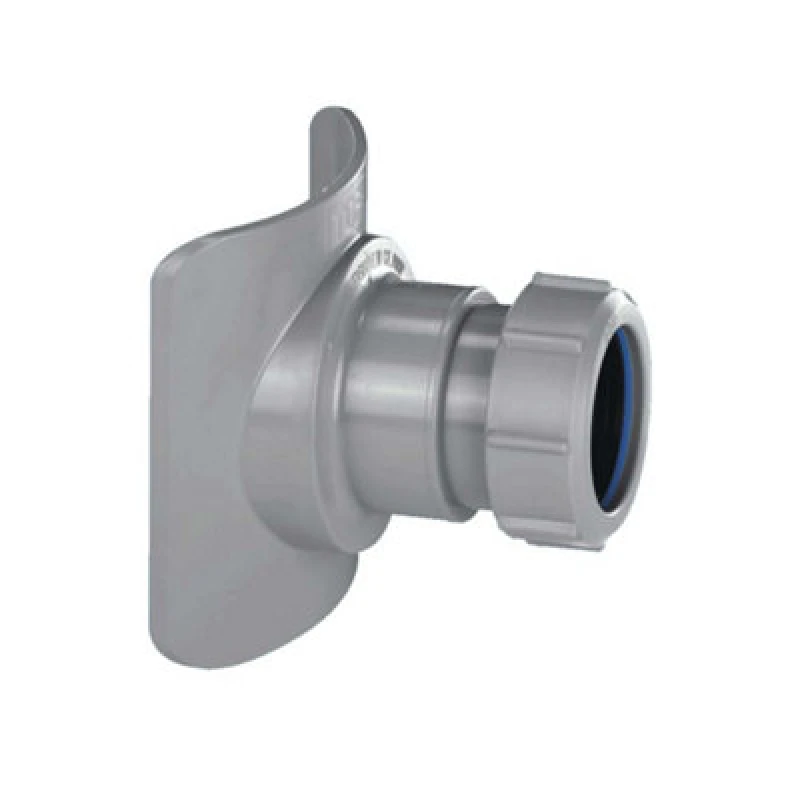 Image of McAlpine BOSSCONN110-GR Two Piece Cast Iron Soil Pipe Boss Connector Grey
