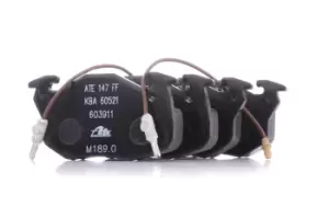 Image of ATE Brake pad set RENAULT,PEUGEOT 13.0460-3911.2 425035,425043,425050 425051,425069,425072,425076,425088,425097,7701201542,7701202057,7701202283