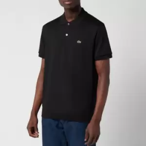 Image of Lacoste Mens Pima Polo Shirt - Black - 5/L
