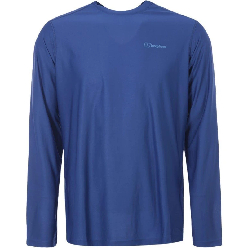 Image of Berghaus 24/7 tech tee long sleeve crewe - Blue Blue L