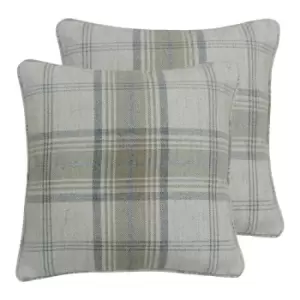 image of Paoletti Aviemore Twin Pack Polyester Filled Cushions Natural