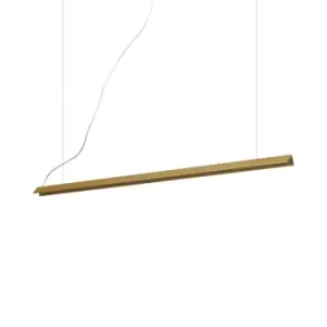 Image of V-Line Integrated LED Pendant Ceiling Light Brass 3000K