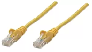 Network Patch Cable - Cat5e - 5m - Yellow - CCA - U/UTP - PVC - RJ45 - Gold Plated Contacts - Snagless - Booted - Polybag - 5m - Cat5e - U/UTP (UTP)