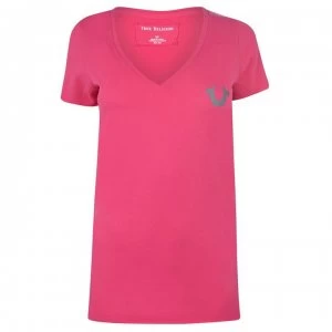 Image of TRUE RELIGION Reflective T Shirt - Berry 5101