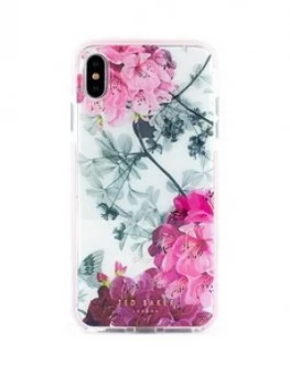 image of Ted Baker Anti Shock case iPhone XS Max OLED - BABYLON NICKEL, Floral, Women