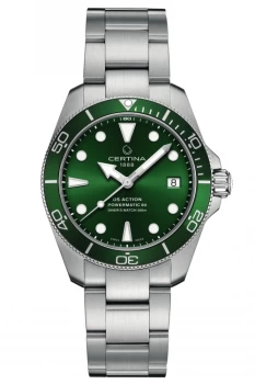 Image of Certina DS Action 38mm Green Watch C0328071109100