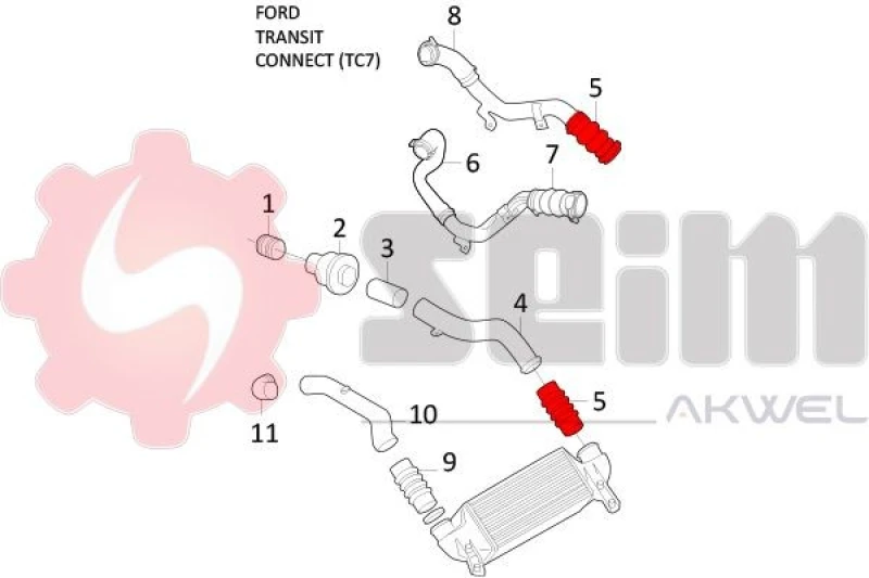 Image of Charger intake hose SEIM 981243