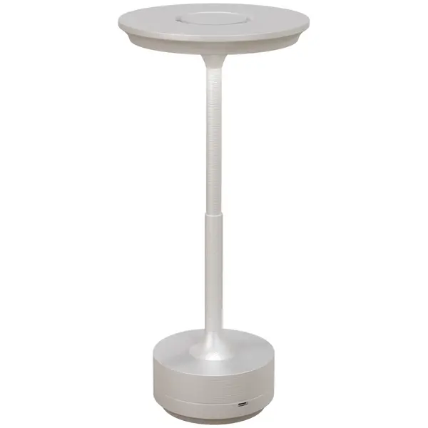 Image of HOMCOM Cordless Table Lamp, Touch LED Desk Lamp with 4000mAh Rechargeable Battery, 3 Colour, for Bedroom Living Room, Silver