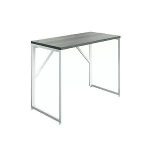 image of Jemini Folding Desk 1000x500x745mm Grey OakWhite Leg KF80312 KF80312