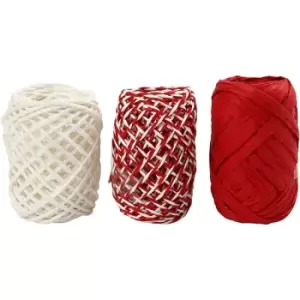 Image of Paper Cord Red/White Harmony 10 Piece