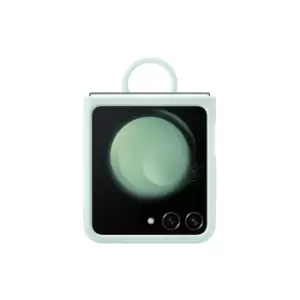 Image of Samsung Silicone Case with Ring for Z Flip5 in Green (EF-PF731TMEGWW)