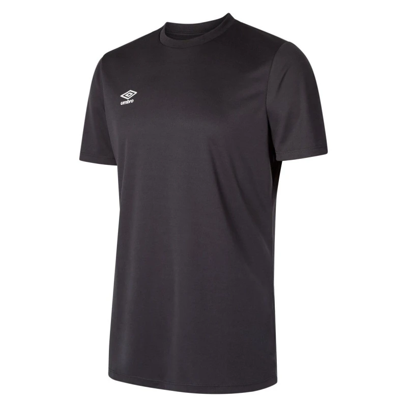 Image of Umbro Umbro Men Club Short-Sleeved Jersey in Mid Grey Size: Small Mid Grey S Male 5063107687326