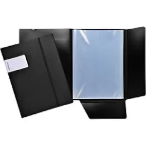 image of Exactive Display Book PP A4, 40 Pkts, Black, Pack of 12