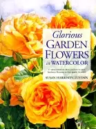 Image of glorious garden flowers in watercolor