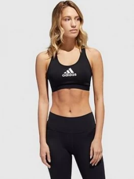 Image of Adidas Don't Rest Alpha Skin Bra - Medium Support, Black Size M Women
