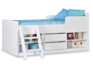 Image of Seconique Felix 3ft Single White Cabin Bed Frame