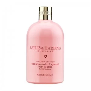 image of Baylis Harding Rose Prosecco Fizz Bath Bubbles 500ml