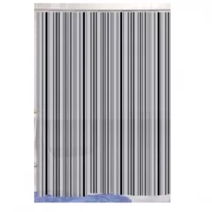 image of Blue Canyon Peva Shower Curtain 180 x 180cm Black Stripe