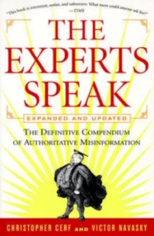 Image of The experts speak by Victor S Navasky