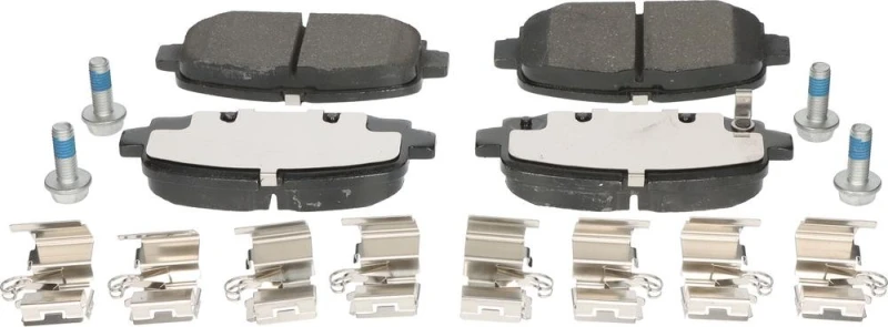 Image of MAPCO 106048 Brake pad set Rear Axle, with acoustic wear warning, with accessories, with anti-squeak plate Brake Pad Set,disc brake (402)