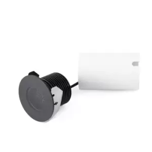 Image of Grund Outdoor Recessed Downlight Ceiling Light Black, LED, IP67