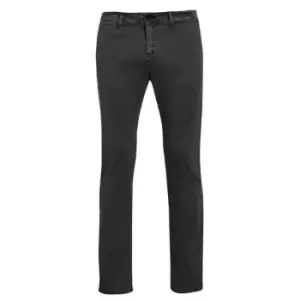 Image of SOLS Mens Jules Chino Trousers (28L) (Charcoal)