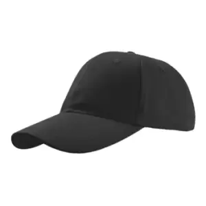 Image of Atlantis Liberty Sandwich Heavy Brush Cotton 6 Panel Cap (One Size) (Black)