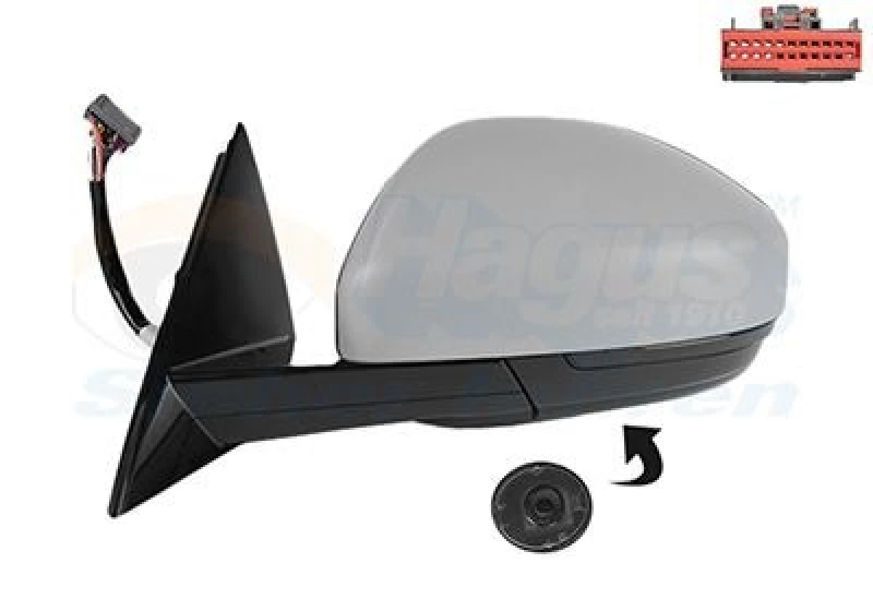 Image of VAN WEZEL Wing mirror VAN WEZEL 0266817